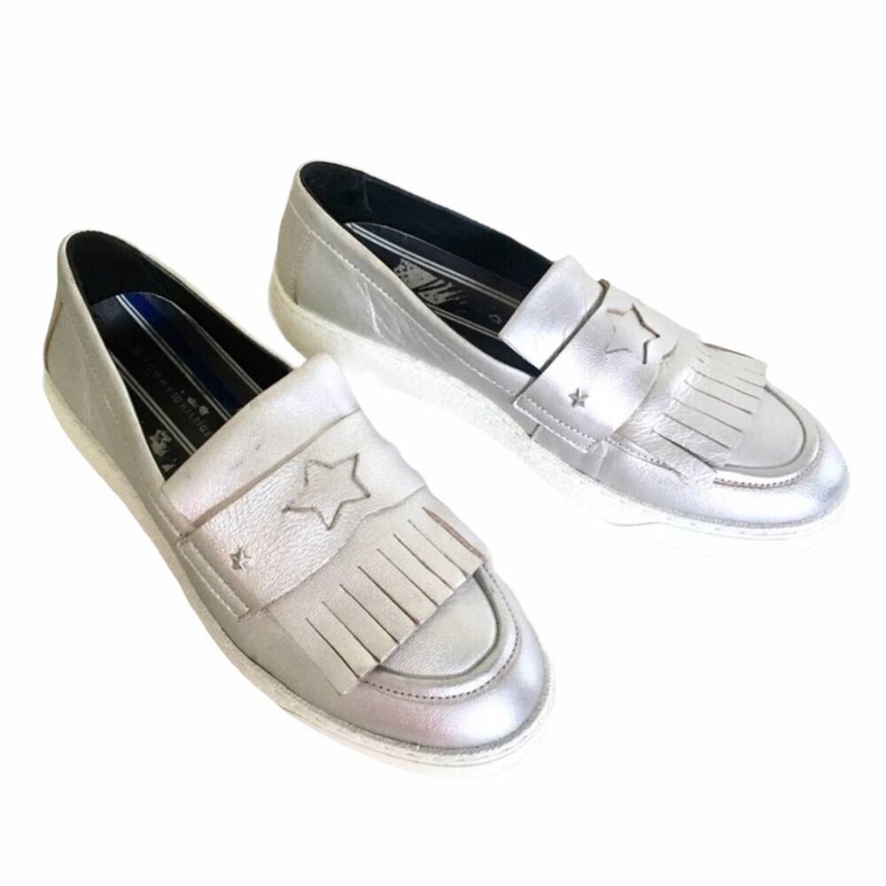 SALE Tommy Hilfiger Leather Platform Loafer 8.5